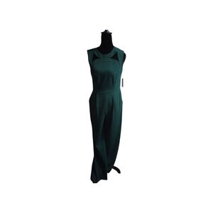 Calvin Klein Elegant Green Jumper With Cut Outs,  Sleeveless, Size 4, NWT